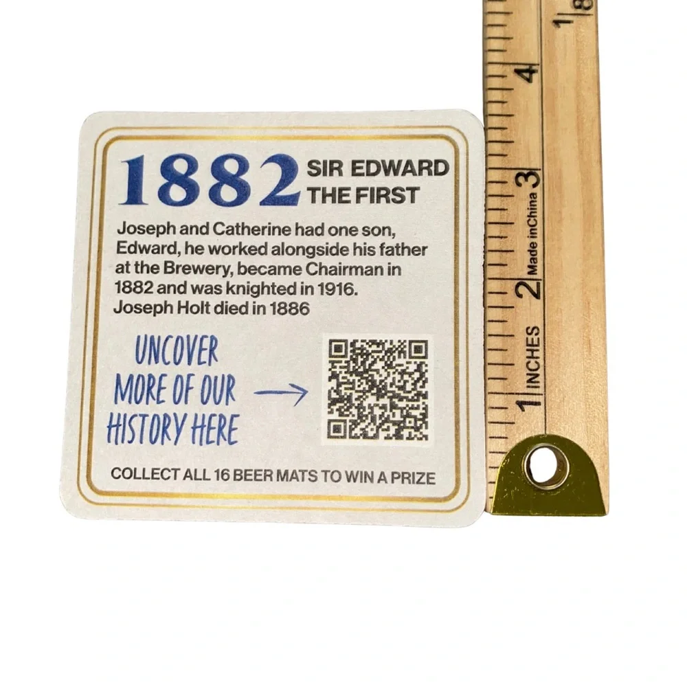 Joseph Holt 175 Years 1849–2024‎ Beer Mats Coasters Set of 4 Anniversary Edition